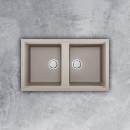 Chậu rửa đá Granite Malloca màu đất TORTORA G-45043