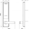 Kích thước Khóa điện tử Hafele EL7200-TC 912.20.563