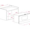 Kích thước Lò vi sóng Teka ML 822 BIS L BL