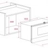 Kích thước Lò vi sóng ML 8220 BIS L SM