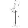 kích thước Vòi Xịt Vệ Sinh Hafele 485.95.032