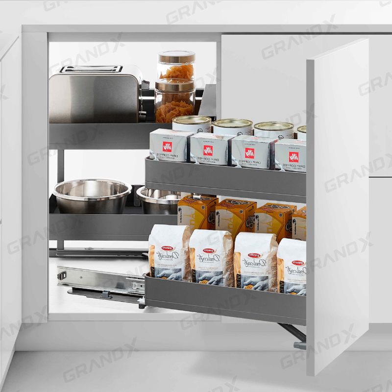 Kệ góc liên hoàn Titanium GrandX XMC.45TR (Phải) Kệ góc liên hoàn Titanium GrandX XMC.45TR (Phải)
