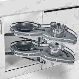 Kệ góc liên hoàn hình lá Grandx XM.420SL (Trái)